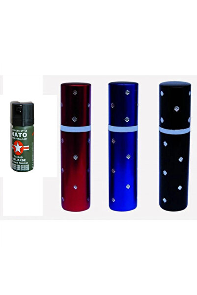 Epilons Ruj Şeklinde Elektro Şok El Feneri Cihazı + Bıber Gaz Hediyeli