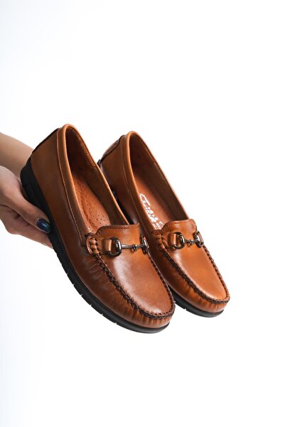 ARTI ARTI AYAKKABI حذاء باليرينا نسائي من الجلد الطبيعي - Plus-Plus014-BB-501...