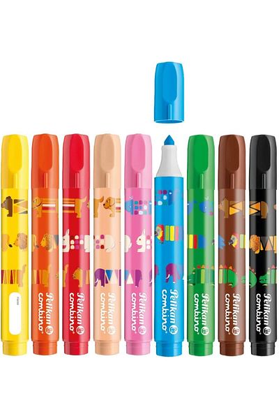 Pelikan Combino Super 9-Piece Jumbo Felted Paint Pen /814553