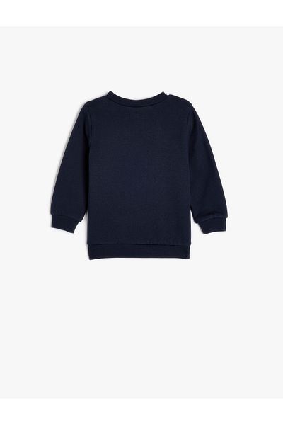 Koton Cotton Long Sleeve Sweat - Tiger Crew Neck