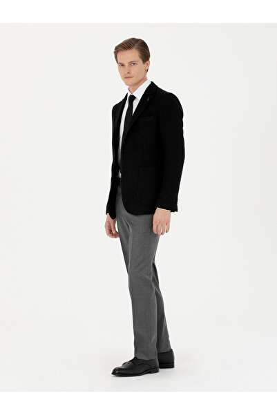 Cacharel Gri Slim Fit Yün Karışımlı Kumaş Pantolon 50270151-VR024