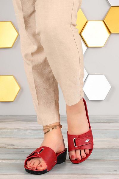 KCMN Aryan 67-792 Gel Heel Spur Special Doctor Recomended Ortopedic Papuci Roșii