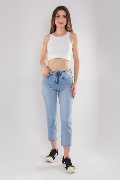 Desperado 320 Boru Paça Mom Pamuklu Kadın Pantolon