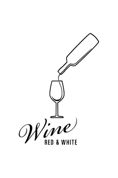 Generic Brand Wine Red White Sticker (OTO-MOTOR-LAPTOP-WALL-DECOR) 10 X 14 Cm
