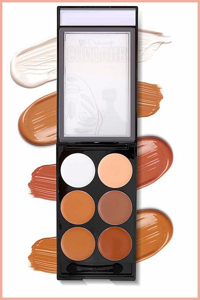 Pretty Beauty Pro Contour&Corrector Highlight - Professional Makeup Brightening & Contour Palette