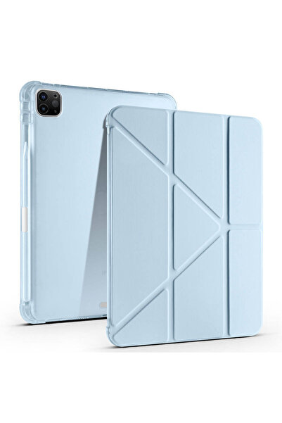 Sneezy Apple iPad Pro 11 inç 2.Nesil 2020 Uyumlu Kılıf Üçgen Katlanabilir Kal...