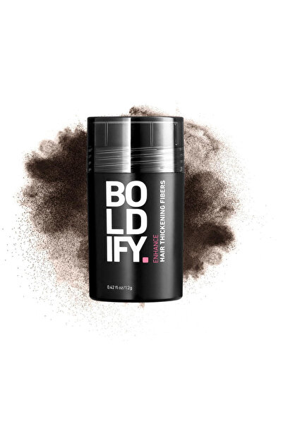 Boldify Saç Dolgunlaştırıcı Fiber, Topik Tozu Koyu Kahve 12 gr- Hair Building Fibers
