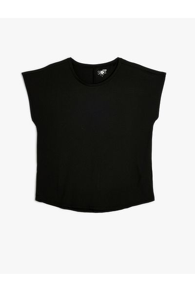 Koton Oversize Sleeveless Basic Crew Neck T-Shirt