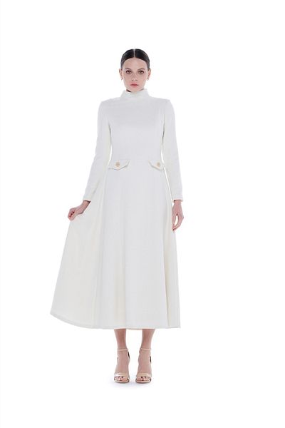 miha Hicran Önal Bera Dress Ecru