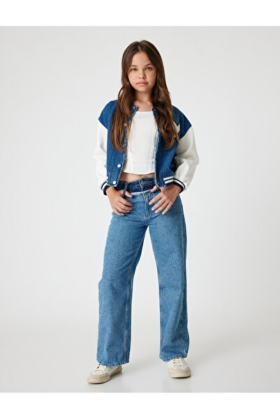 Koton Široke pamučne farmerke sa džepovima