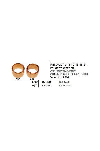 İthal Renault 9 - Citroen Peugeot Valeo Type Old Model