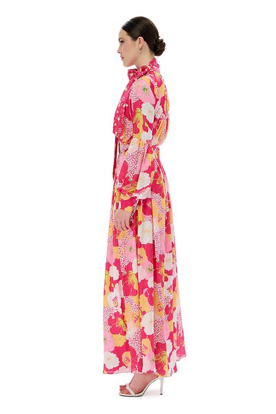 miha Hicran Önal Tulipa Dress Fuchsia