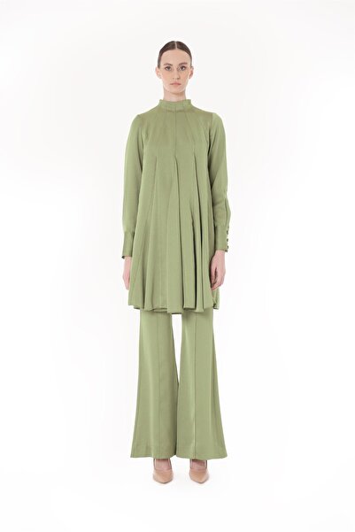 miha Hicran Önal Set de tunică și pantaloni GODÉ verde ulei