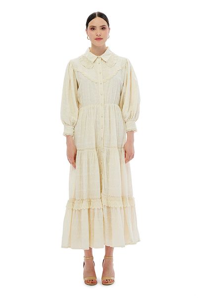 miha Hicran Önal Espoo Dress Ecru
