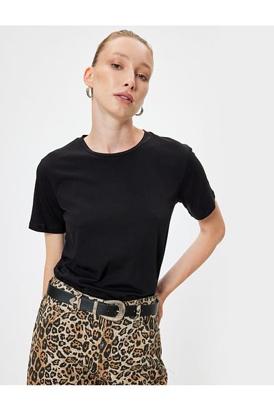 Koton Crew Neck Basic Cotton Short Sleeve T-Shirt