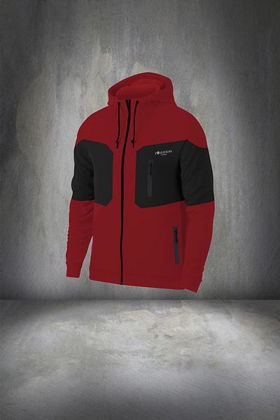 POSEIDON STORM Men's Claret Red Supra Combed Cotton Training and Running Set - S-3xl