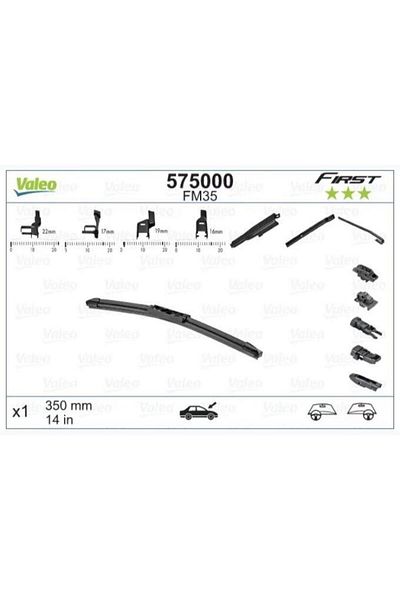 VALEO Universal Headman Type - Flat Blade Fm35 (X1) (350 Mm)