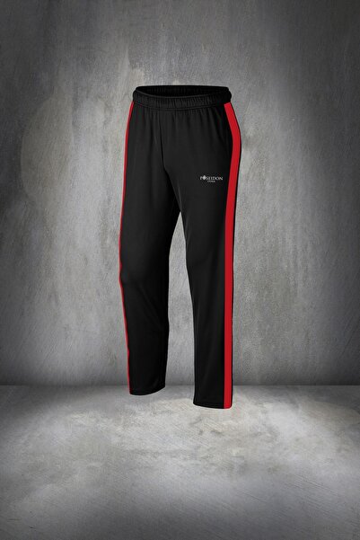 POSEIDON STORM Büyük Beden Erkek Kırmızı Özel Supra Penye Antrenman Sporcu Koşu Takımı Seti 4XL-10XL