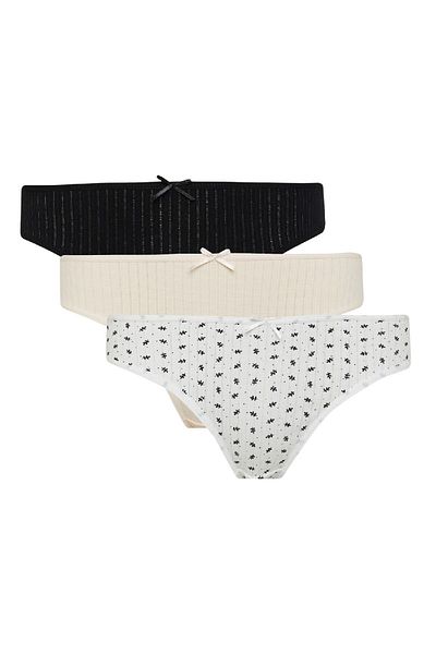 DeFacto Fall In Love Basic Slip εσώρουχα με 3 πακέτα 3168243