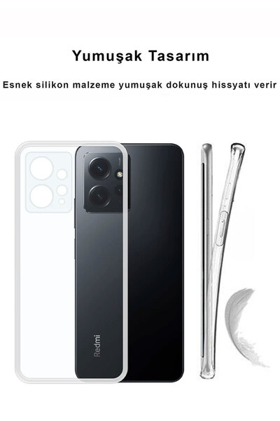 CEPSTOK Xiaomi Redmi Note 12 4g Case Transparent Camera Protected Soft Silicone