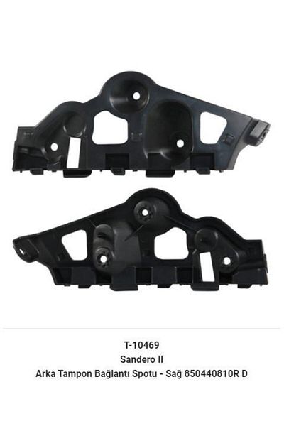 İthal Dacia Sandero Ii Mym-T-10469 Sporty Backboard Bumper Connection