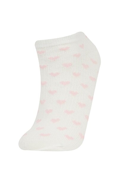 DeFacto Women's 7-Piece Cotton Booties Socks C6414Axns