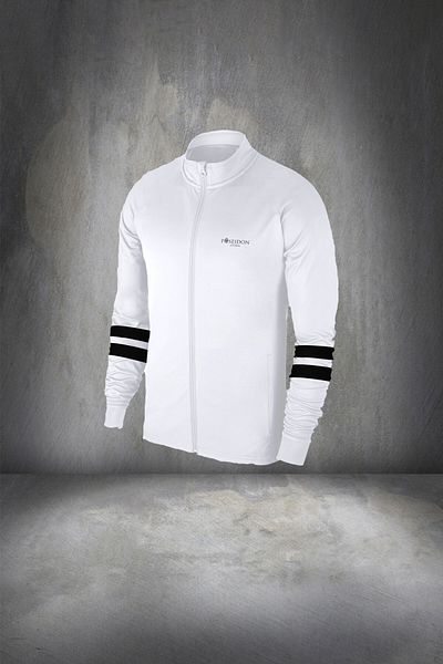 POSEIDON STORM Men's White Supra Combed Cotton Tracksuit Set - Plus Size, Breathable Fabric, 4xl-10xl