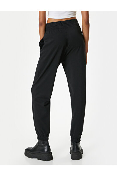 Koton Jogger Eşofman Altı Yüksek Bel Cepli Rahat Kalıp