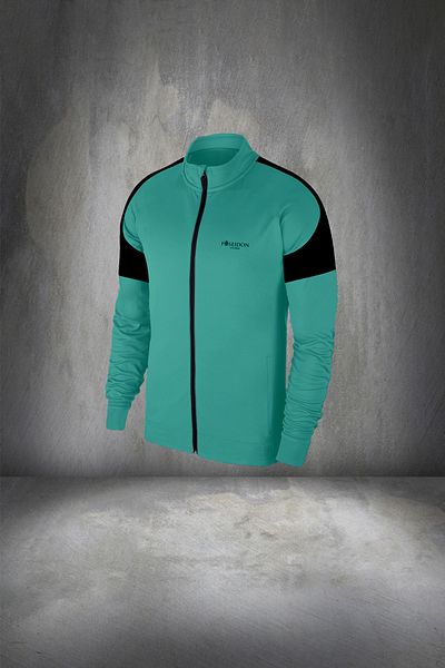 POSEIDON STORM Men's Supra Combed Cotton - Comfortable Style Large Size Running Suit Water Green 4-10xl