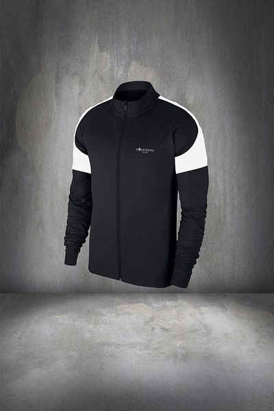 POSEIDON STORM Men's Plus Size Black Sports Set - Special Supra Combed Cotton, 4xl-10xl