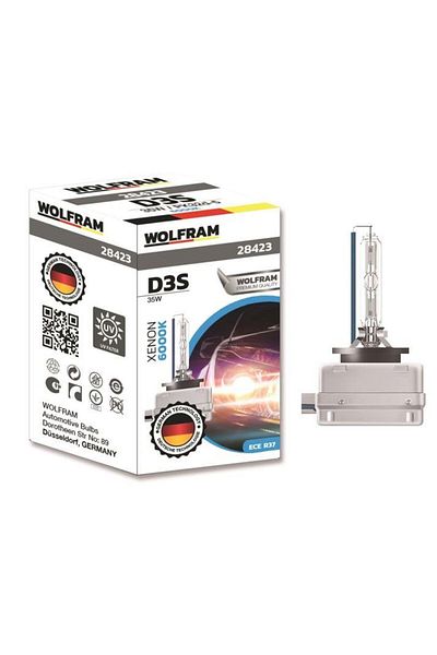 WOLFRAM Xenarc Bulb White Light - 12V D3S 35, Pk32D-5 No Guarantee