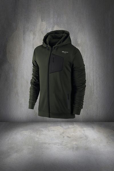 POSEIDON STORM Men's Khaki Special Supra Combed Cotton - Large Size Walking and Training Fitness Set 4xl-10xl