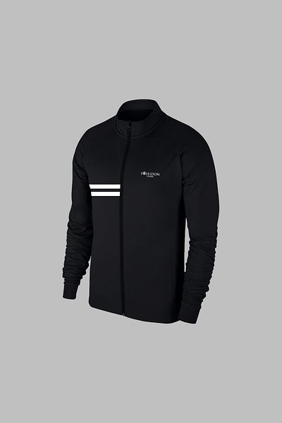 POSEIDON STORM New Series Large Size Men's Black Special Supra Combed Fabric Comfortable Pocketed Two Piece Walking and Running Set