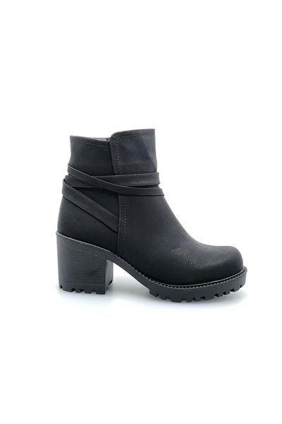 Kocamanlar Ayakkabı Ayakdaş All Face Boots Γυναικείες Μπότες ΜΑΥΡΟ
