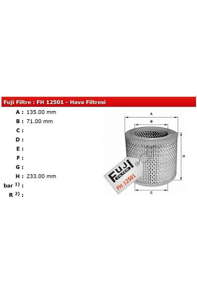 FUJI Nissan D 22 Double Cabin Air Filter