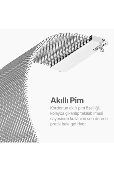 İncisoft Xiaomi Redmi Watch 5 Active / Redmi Watch 5 Lite Uyumlu Paslanmaz Hasır Örgü Metal Milano Kordon