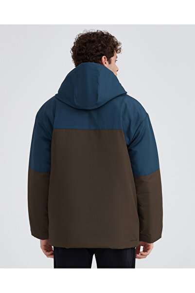 SKECHERS M Outerwear Padded Jacket Erkek Petrol Mont S232059-405