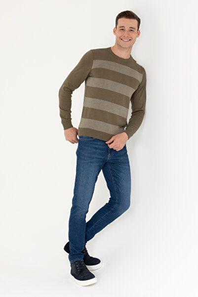 U.S. Polo Assn. Чоловічий пуловер хакі 50272113VR027