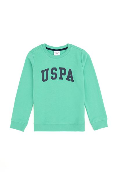 U.S. Polo Assn. Boy's Mint Basic Crew Neck Sweatshirt 50293474 -Vr152