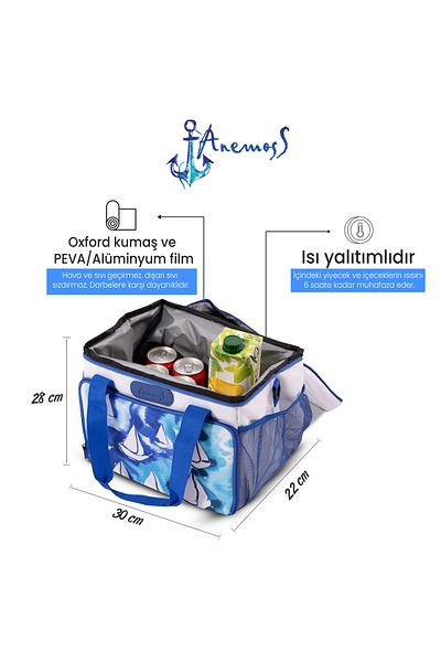 ANEMOSS Yelken İzole Beyaz Çanta
