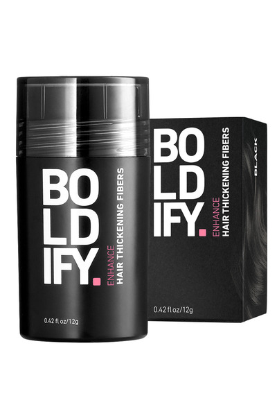 Boldify Saç Dolgunlaştırıcı Fiber, Topik Tozu Siyah 12 gr- Hair Building Fibers