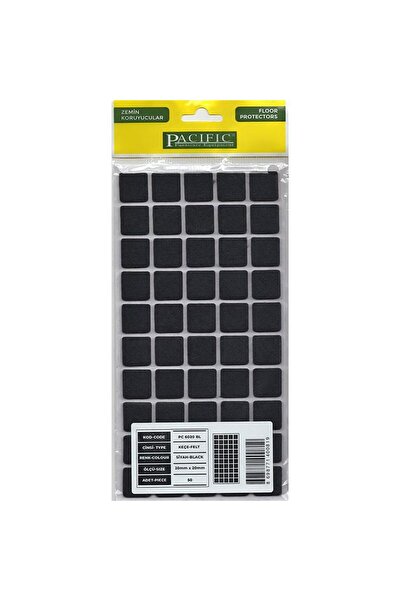 Generic Brand Pacific 6020 bl adhesive felt 20 mm x 20 mm black