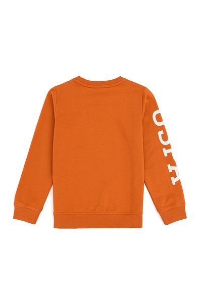 U.S. Polo Assn. Boy Cinnamon Crew Neck Sweatshirt 50293643 -Vr191