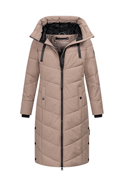 Navahoo Schmatzibaer lange Damen Winter Steppjacke N009