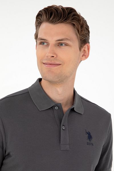 U.S. Polo Assn. Ανδρικό μπλουζάκι Anthracite Basic 50284633 -VR006