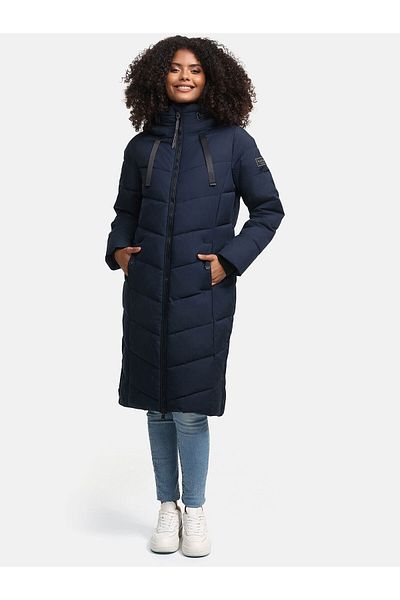 Navahoo Schmatzibaer Lange Damen Winter Steppjacke N009
