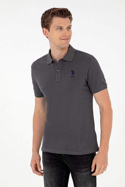 U.S. Polo Assn. Ανδρικό μπλουζάκι Anthracite Basic 50284633 -VR006