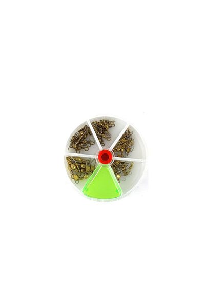 SEA HORSE Yellow Swirl Clamps - 8-10-12-14-16/30pcs