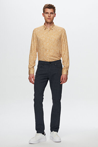 Twn Slim Fit Hardal Yazlık Gömlek