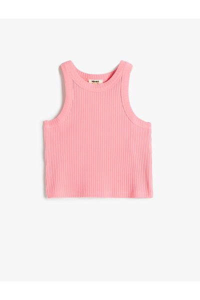 Koton Pink Girl's Basic Tank Top